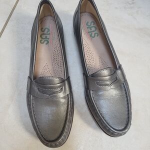 SAS Silver Flats Elegant Loafers